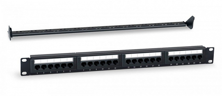 WR-PL-24-C5E-D Патч-панель 19" - YUM