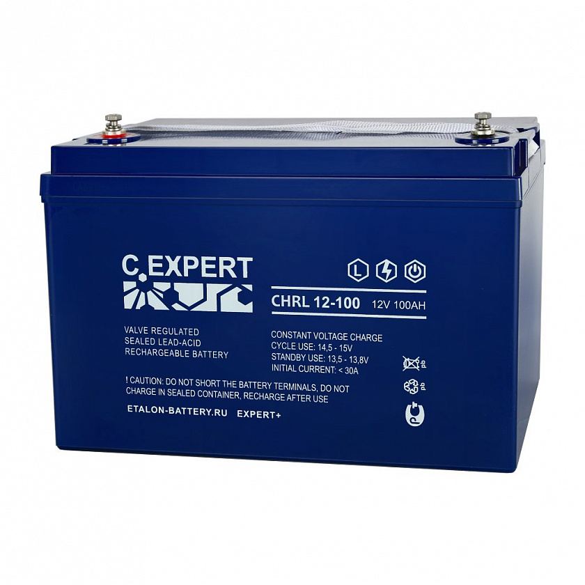 ETALON C.EXPERT CHRL 12-100 Аккумулятор герметичный свинцово-кислотный - YUM
