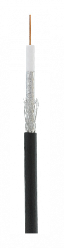 RG-6 CCS, Out, PE (EC-C2-32123B-BK-3) Кабель коаксиальный омедненный - YUM