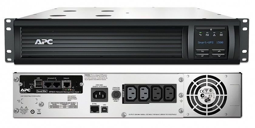 SMT1500RMI2UNC APC Smart-UPS 1500 ВА Источник бесперебойного питания - YUM