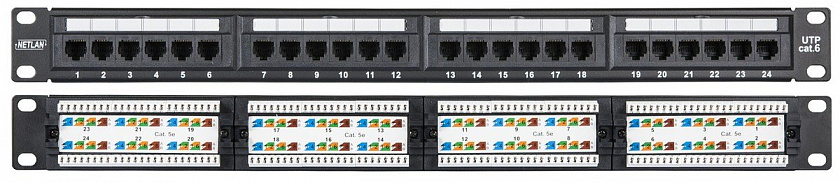 EC-URP-24-UE2 Патч-панель 19'' - YUM
