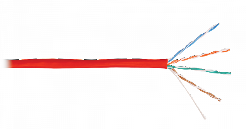 U/UTP 4pair, Cat5e, Solid, In, LSZH (4100C-RD) Кабель «витая пара» (LAN) для структурированных систем связи - YUM