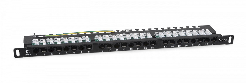 PLHD-24-Cat.5e-Dual-90-0,5U (9666c) Патч-панель 19" - YUM