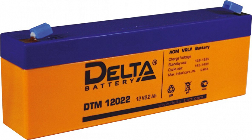 Delta DTM 12022 Аккумулятор герметичный свинцово-кислотный - YUM