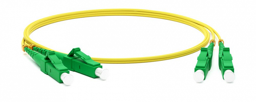 FC-D2-9-LC/AR-LC/AR-H-1M-LSZH-YL Патч-корд волоконно-оптический LC-LC - YUM