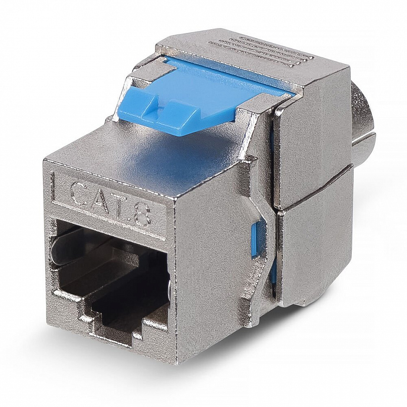 KJ-RJ45-Cat.8-SH-180-Toolless (10069c) Вставка Keystone Jack RJ-45 - YUM