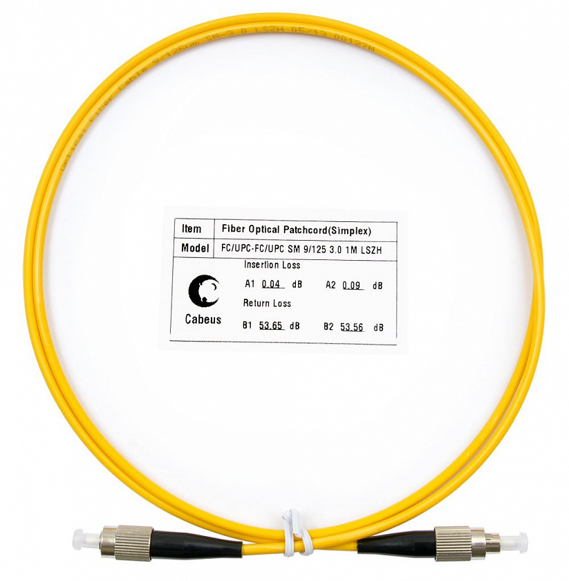 FOP(s)-9-FC-FC-1,5m (8306c) Патч-корд оптический - YUM