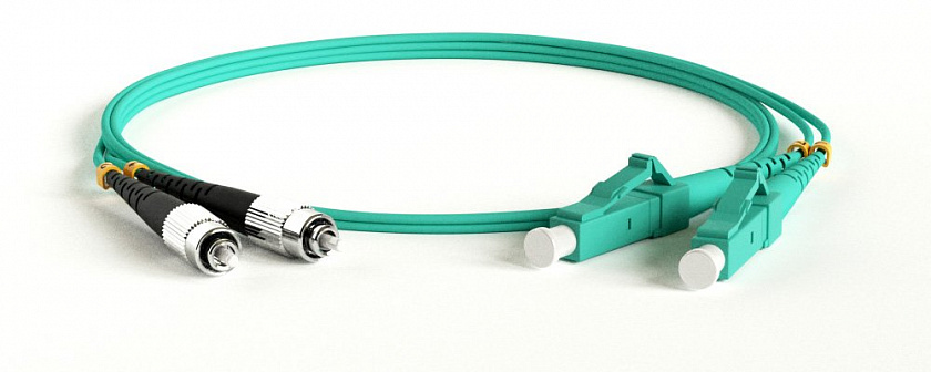 FC-D2-503-FC/PR-LC/PR-H-1M-LSZH-AQ Патч-корд волоконно-оптический многомодовый - YUM