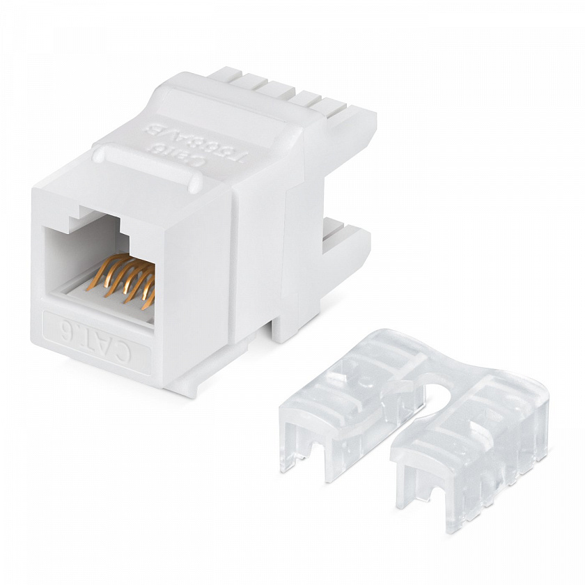 KJ-RJ45-Cat.6-180 (7961c) Вставка Keystone Jack RJ-45 - YUM