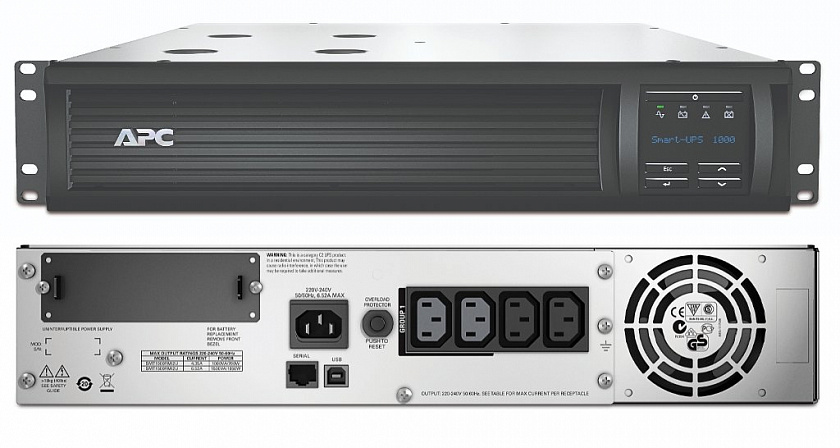 SMT1000RMI2U APC Smart-UPS 1000 ВА Источник бесперебойного питания - YUM