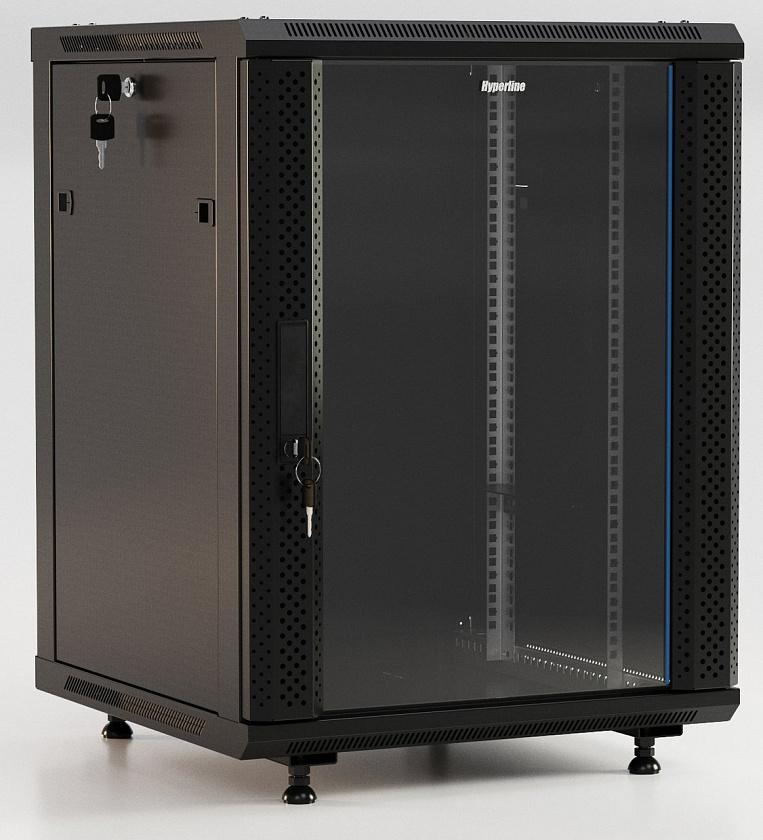 TWB-FC-1545-GP-RAL9004 Шкаф настенный 19", 15U - YUM