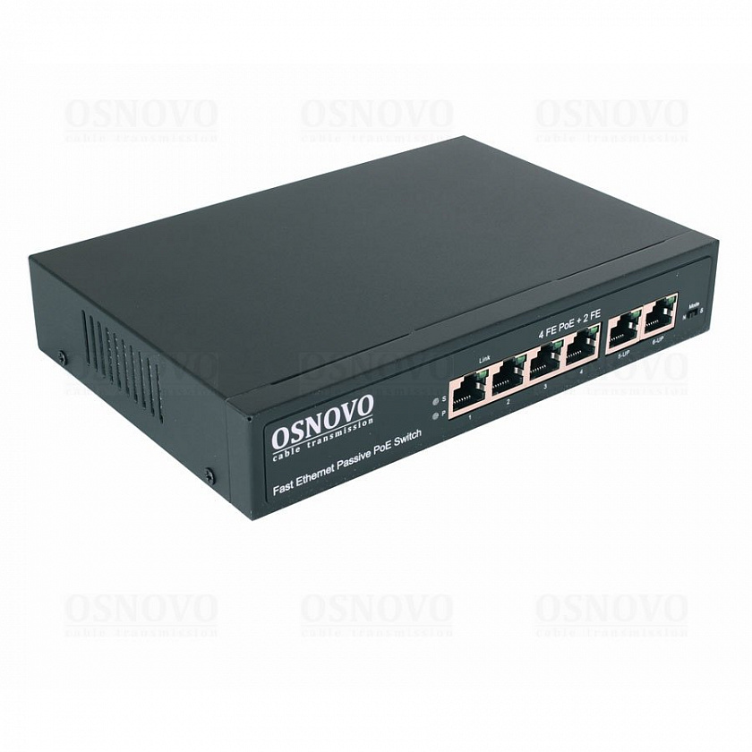 SW-20600/A(80W) Коммутатор Fast Ethernet на 6 портов - YUM