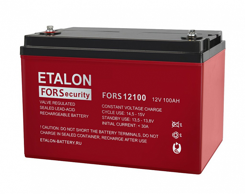 ETALON FORS 12100 Аккумулятор герметичный свинцово-кислотный - YUM