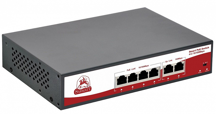 SR-PS0420FBL Коммутатор с питанием по PoE - YUM