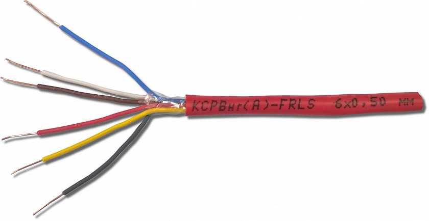 КСРВнг(А)-FRLS 6х0,5 (0,2 кв мм) Кабель для систем ОПС и СОУЭ огнестойкий, с низким дымо и газовыделением - YUM