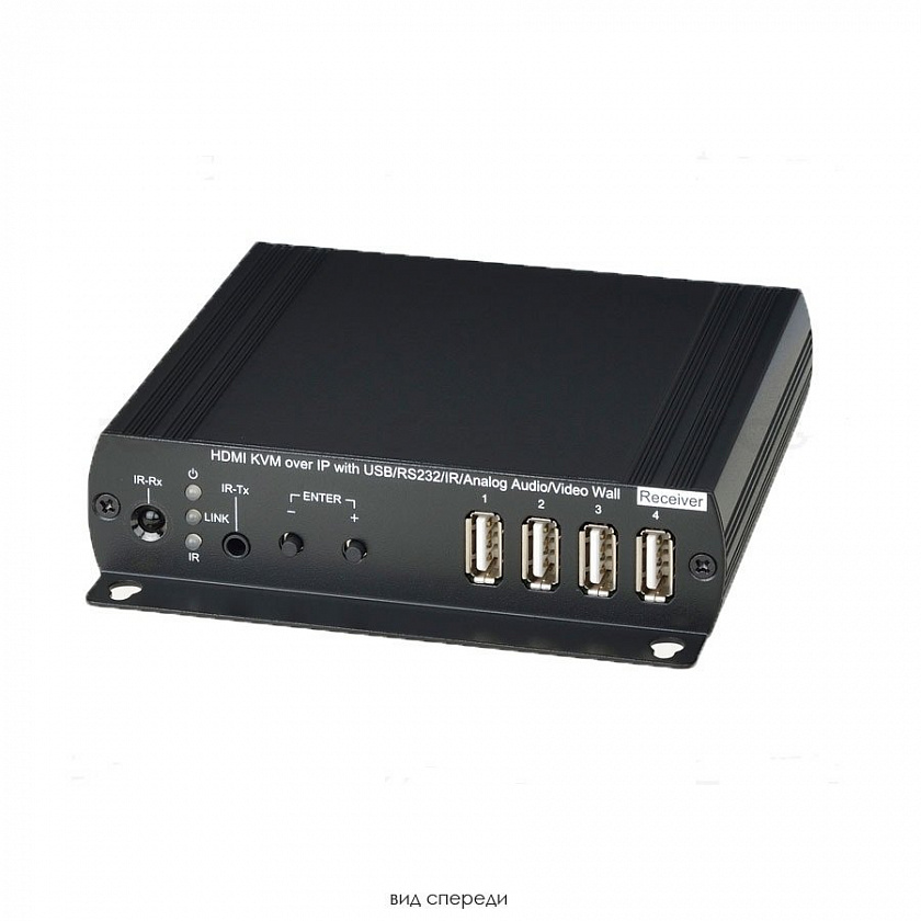 HKM02BR Удлинитель HDMI, USB, аудио, RS232, ИК-сигналов - YUM