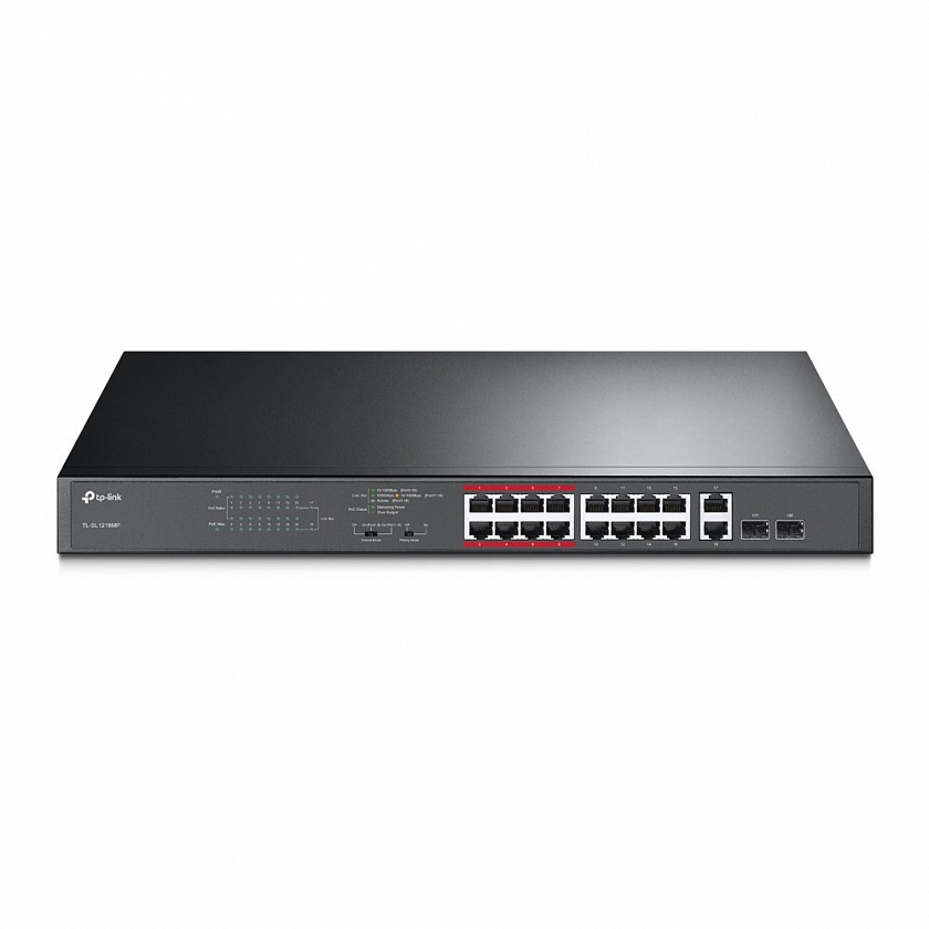 TL-SL1218MP Коммутатор 16-портовый с РоЕ - YUM