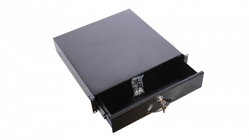 ТСВ-Д-2U.450-9005 Полка (ящик) для документации 2U - YUM