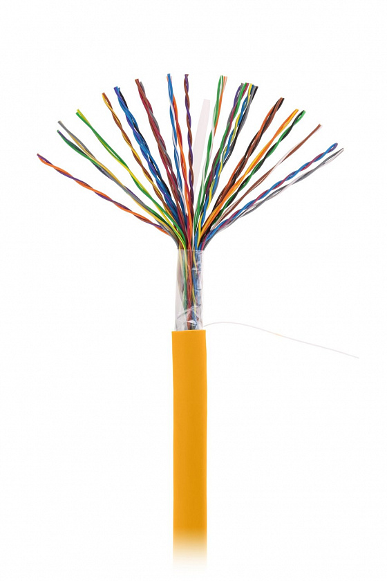 U/UTP 25pair, Cat5, In, LSZH (EC-UU025-5-LSZH-OR-3) Кабель «витая пара» (LAN) для структурированных систем связи - YUM