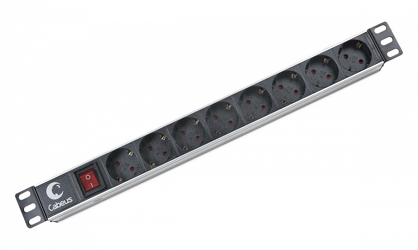 PDU-8P (2402c) Блок розеток 19" - YUM