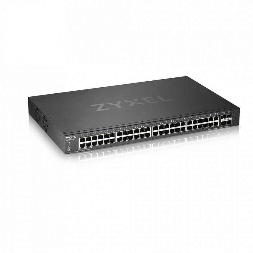 XGS1930-52-EU0101F Гибридный Smart L2+ коммутатор rack 19", 48xGE, 4xSFP+, автономное/облачное управление - YUM
