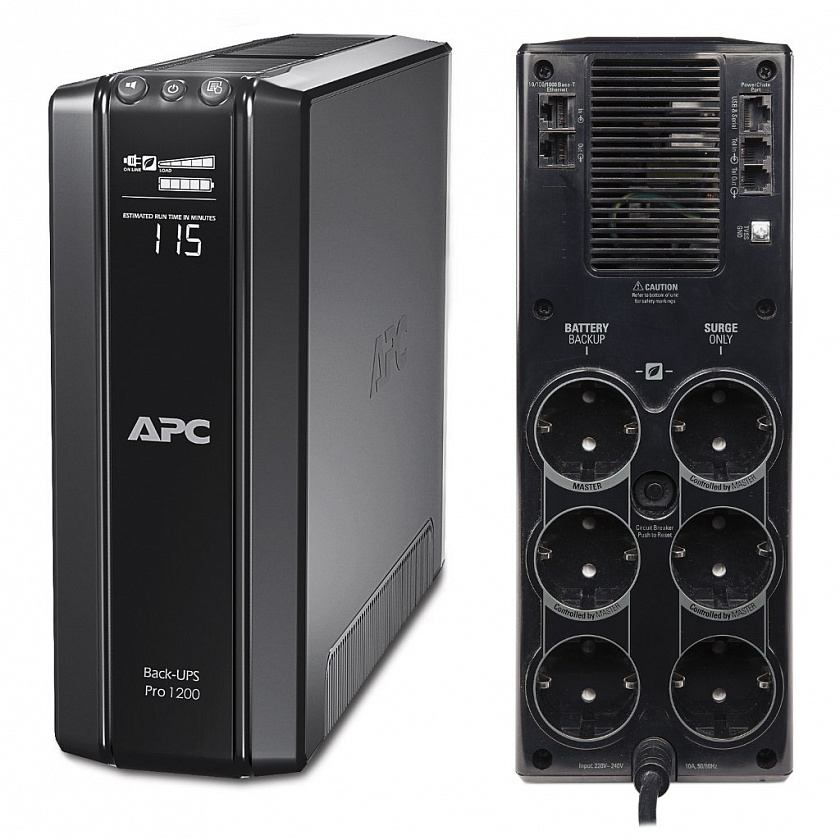 BR1200G-RS APC Back-UPS Pro 1200 ВА Источник бесперебойного питания - YUM