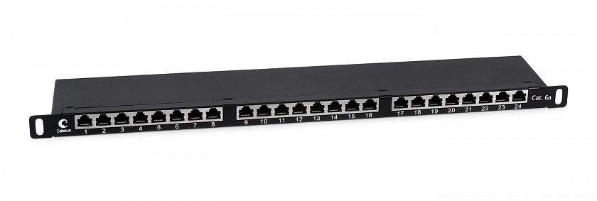 PLHD-24-Cat.6a-SH-Dual-0,5U (9652c) Патч-панель 19" - YUM