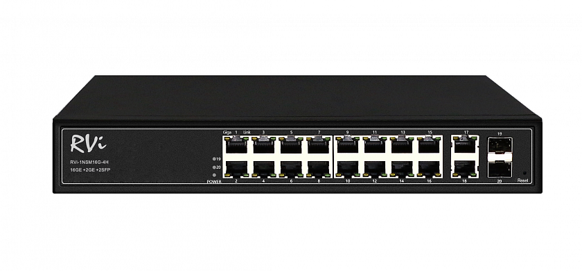 RVi-1NSM16G-4H Коммутатор 20 портовый - YUM