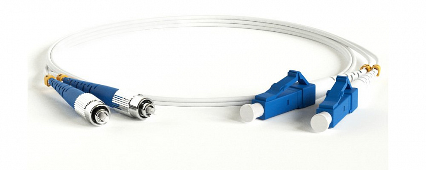 FC-D2-9A1-FC/UR-LC/UR-H-1M-LSZH-WH Патч-корд волоконно-оптический FC-LC - YUM