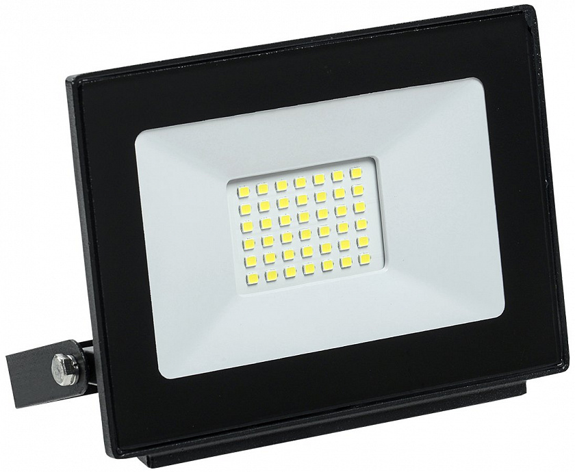 СДО 06-30 черный IP65 4000 K (LPDO601-30-40-K02) Прожектор светодиодный - YUM