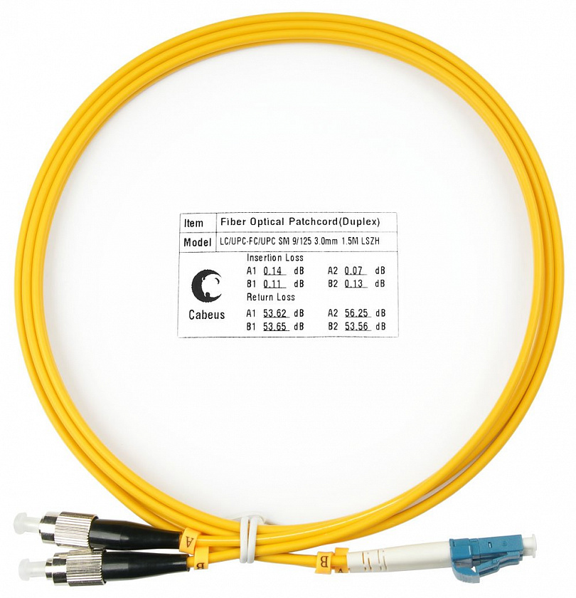 FOP(d)-9-LC-FC-5m (7335c) Патч-корд оптический - YUM