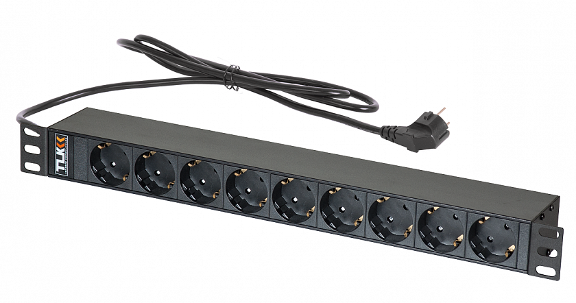 TLK-RSC09-M-04-BK Блок розеток 19" - YUM