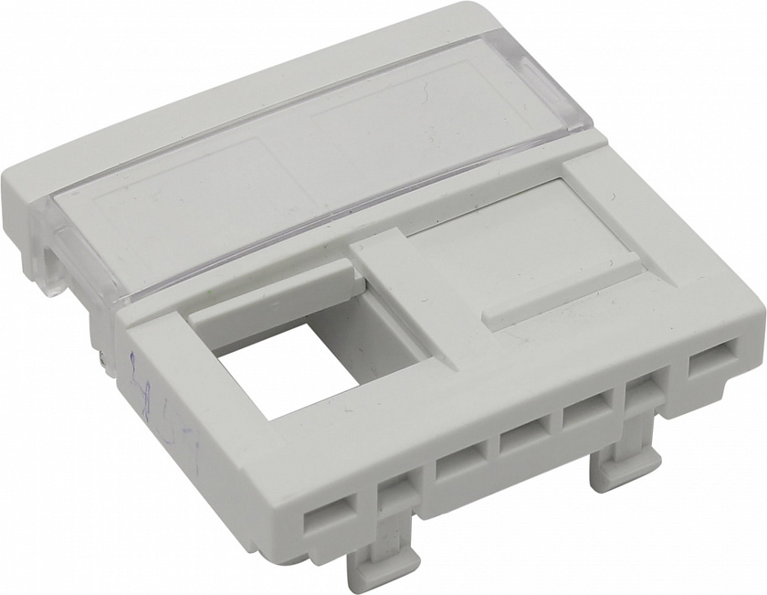 Вставка для 2-х модулей под RJ-45 кат.5e UTP, белая (45971 SBR) Вставка для 2-х модулей - YUM