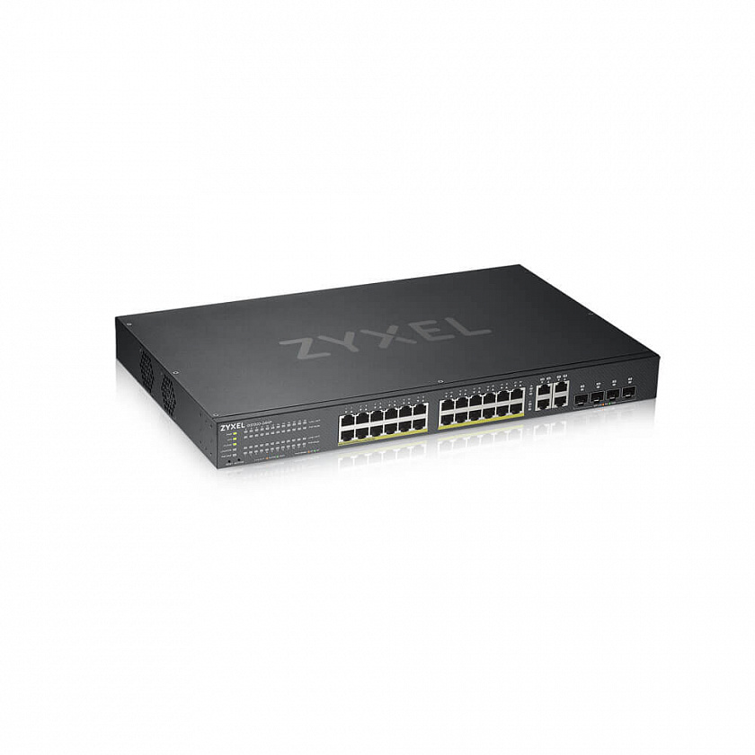 GS192024HPV2-EU0101F Гибридный Smart коммутатор PoE+ NebulaFlex rack 19", 24xGE PoE+, 4xCombo (SFP/RJ-45) - YUM