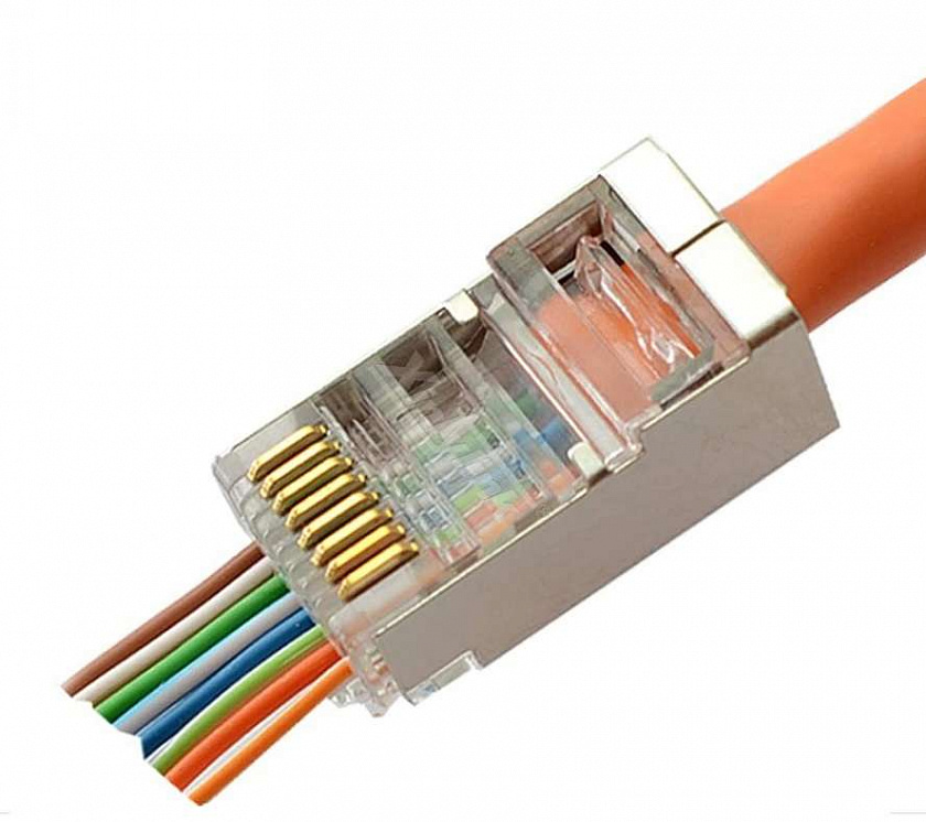 8P8C-SH-FC (10796c) (100 шт) Разъем RJ-45 - YUM