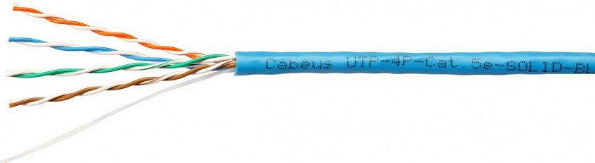UTP-4P-Cat.5e-SOLID-BL (7248c) Кабель «витая пара» (LAN) для структурированных систем связи - YUM