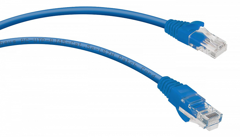 PC-UTP-RJ45-Cat.5e-0.3m-BL-LSZH (9527c) Патч-корд медный - YUM