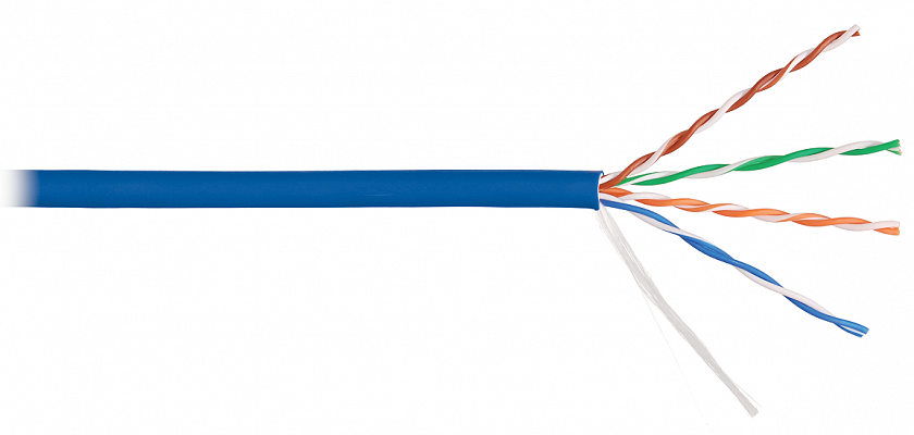 U/UTP 4pair, Cat5e, Solid, In, LSZH (9100C-BL) Кабель «витая пара» (LAN) для структурированных систем связи - YUM