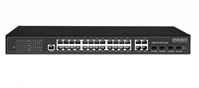 SW-8244/L(400W) Коммутатор 24-портовый Gigabit Ethernet с PoE - YUM