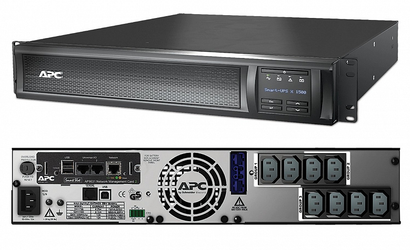 SMX1500RMI2UNC APC Smart-UPS X 1500 ВА Источник бесперебойного питания - YUM