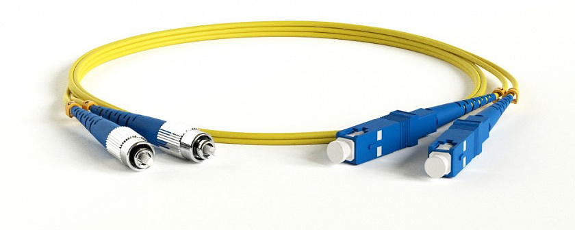 FC-D2-9-FC/UR-SC/UR-H-1M-LSZH-YL Патч-корд волоконно-оптический SC-FC - YUM