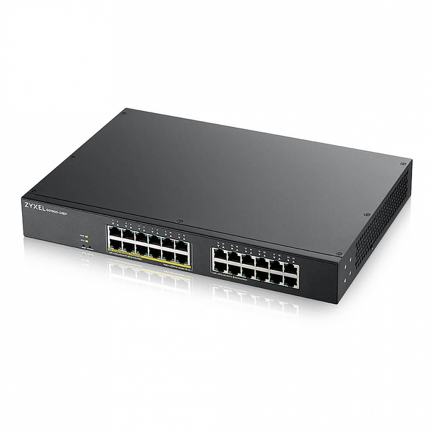 GS1900-24EP-EU0101F Коммутатор Smart L2 PoE+ rack 19" - YUM