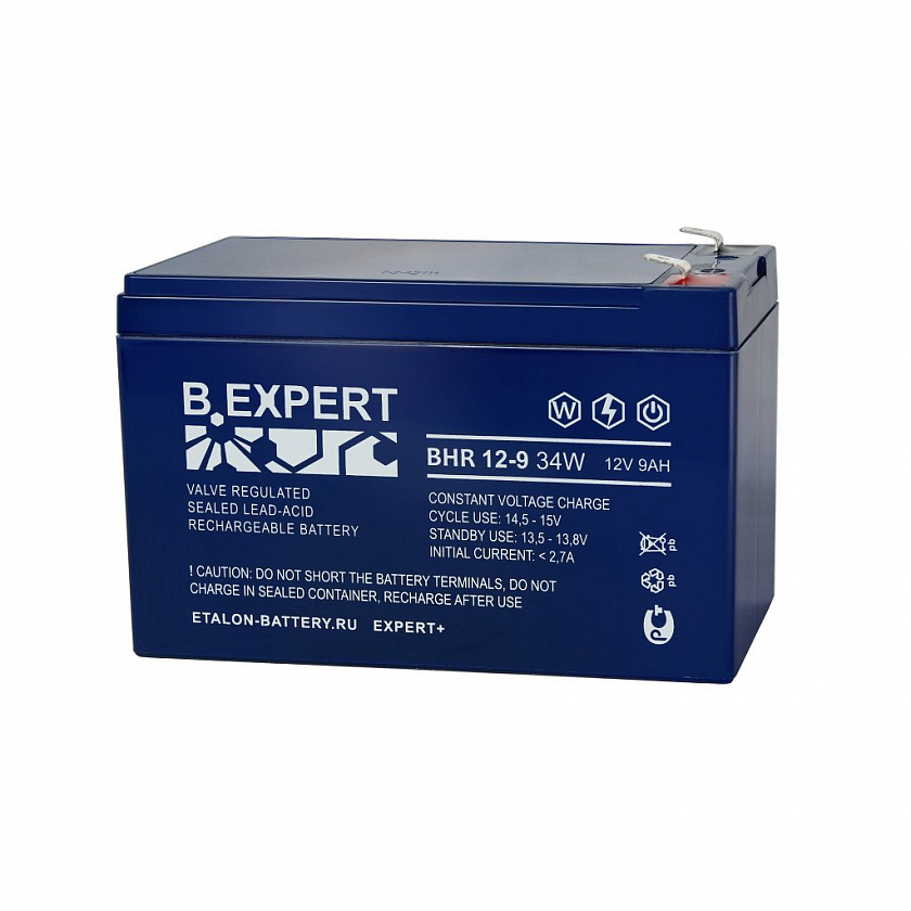 ETALON B.EXPERT BHR 12-9 Аккумулятор герметичный свинцово-кислотный - YUM