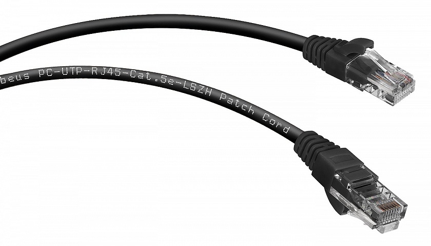 PC-UTP-RJ45-Cat.5e-1.5m-BK (7698c) Патч-корд медный - YUM