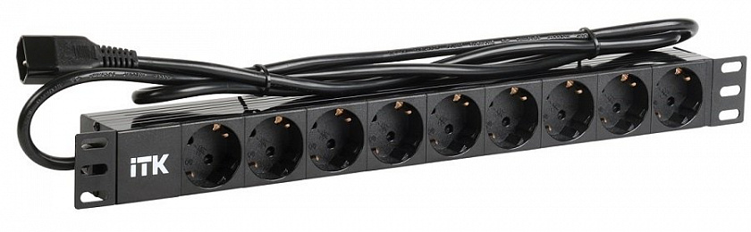 PH22-9D2-P Блок розеток 19” со шнуром - YUM