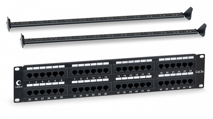 PL-48-Cat.5e-Dual (7001c) Патч-панель 19" - YUM