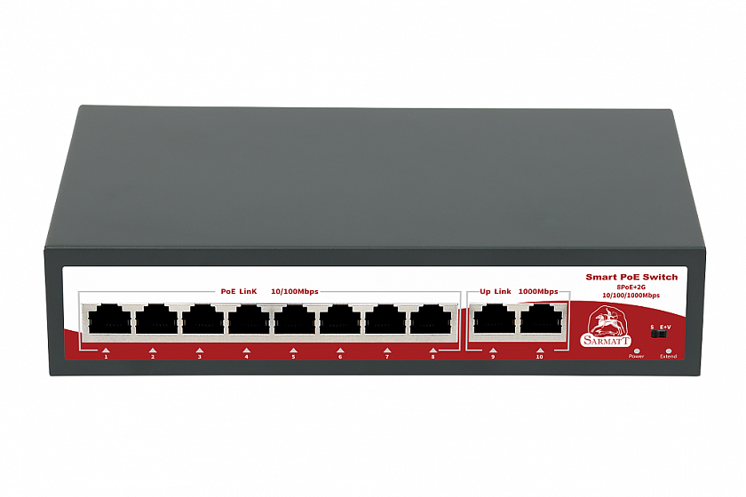 SR-PS0820GBL Коммутатор с питанием по PoE - YUM