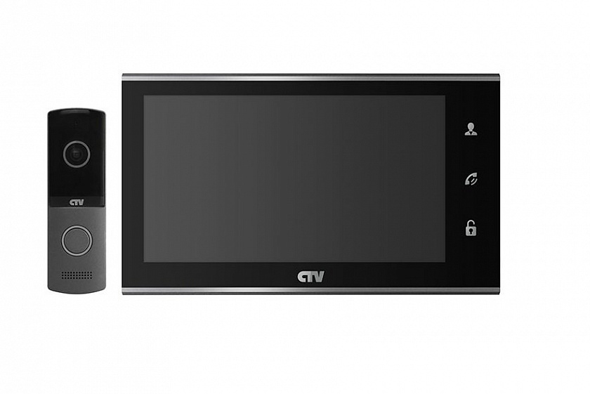 CTV-DP2702MD B (чёрный) Комплект видеодомофона - YUM