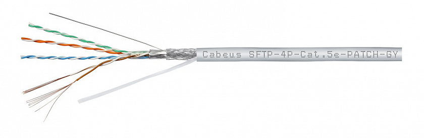 SFTP-4P-Cat.5e-PATCH-GY (7260c) Кабель «витая пара» (LAN) для структурированных систем связи - YUM
