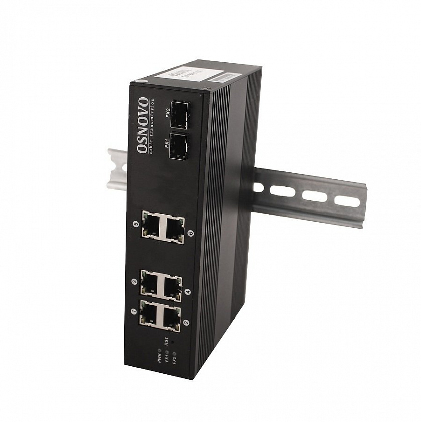 SW-8062/IC Промышленный PoE коммутатор Gigabit Ethernet на 8 портов - YUM